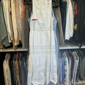 A beautiful white maxi dress from Sachin and Babi